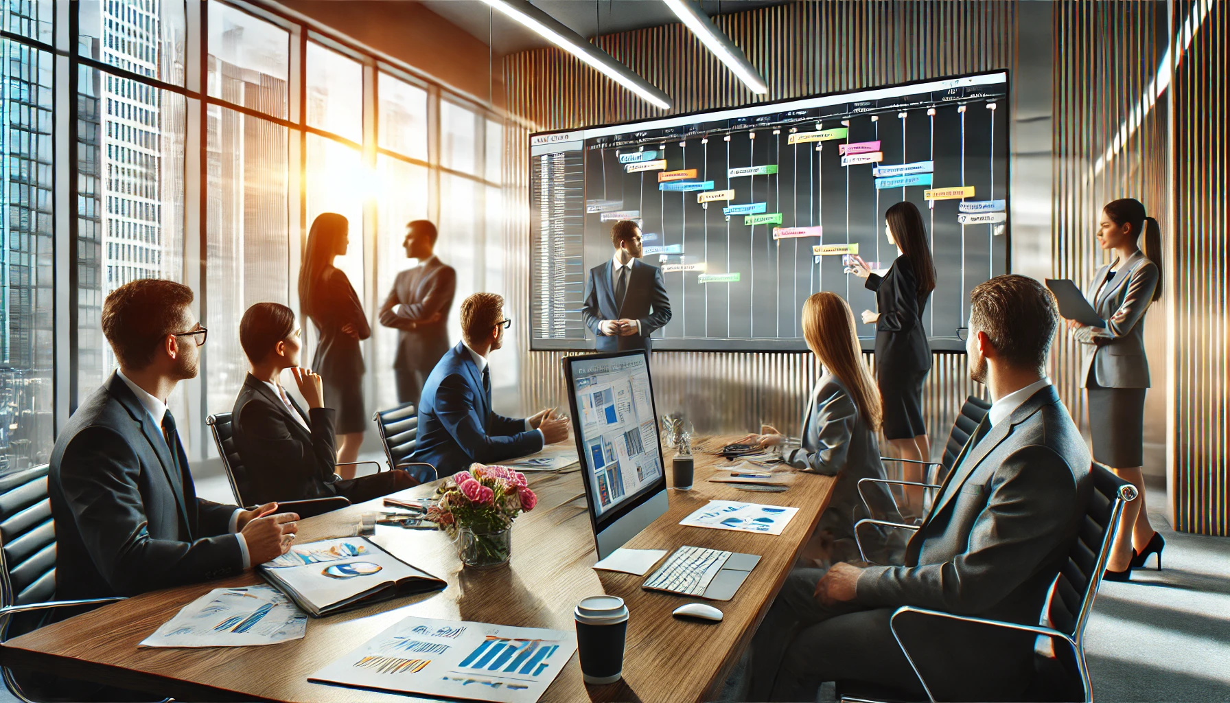 Immagine di una riunione di project management